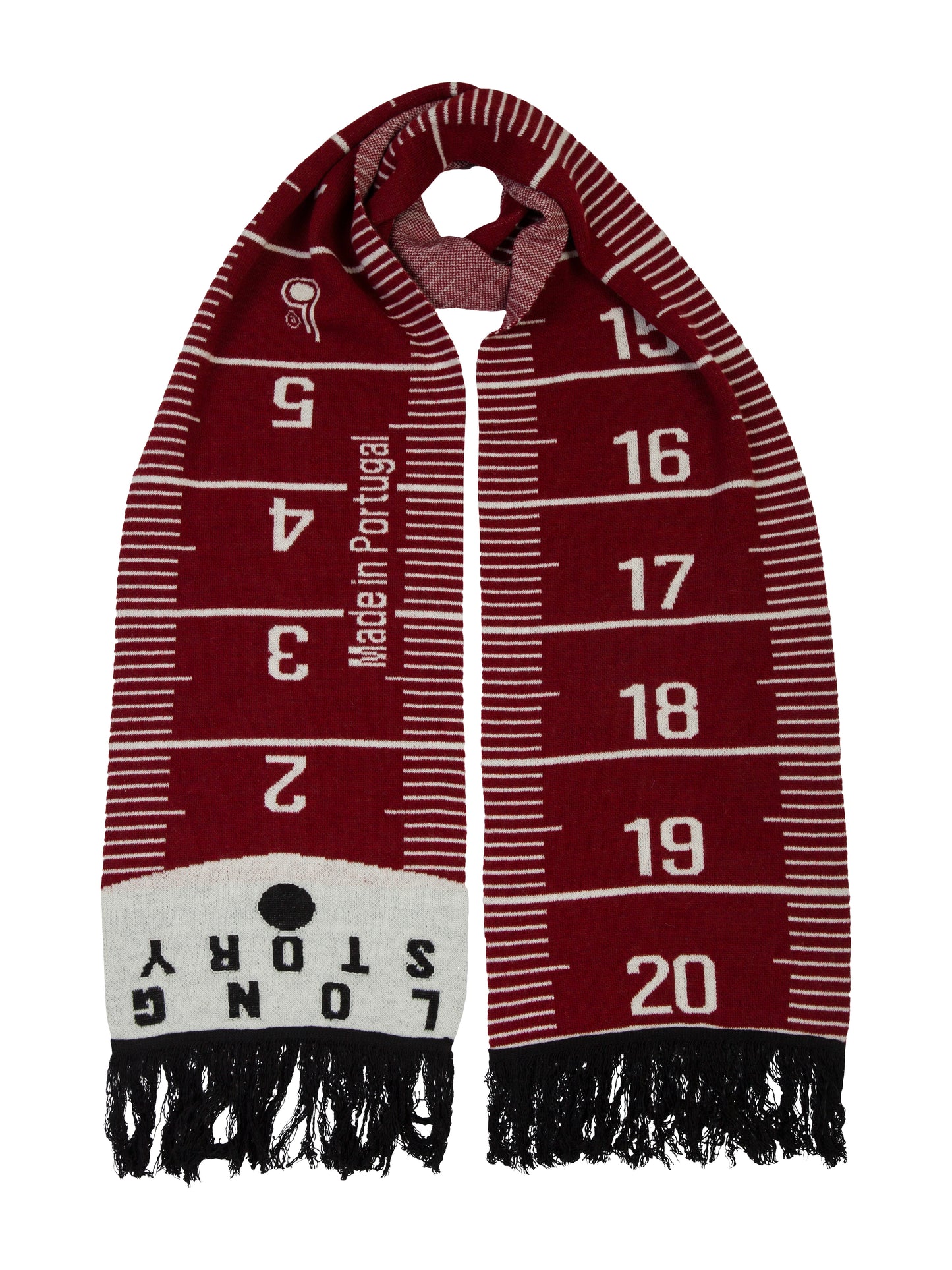 Liv Bergen Ruler Scarf-Bordeaux