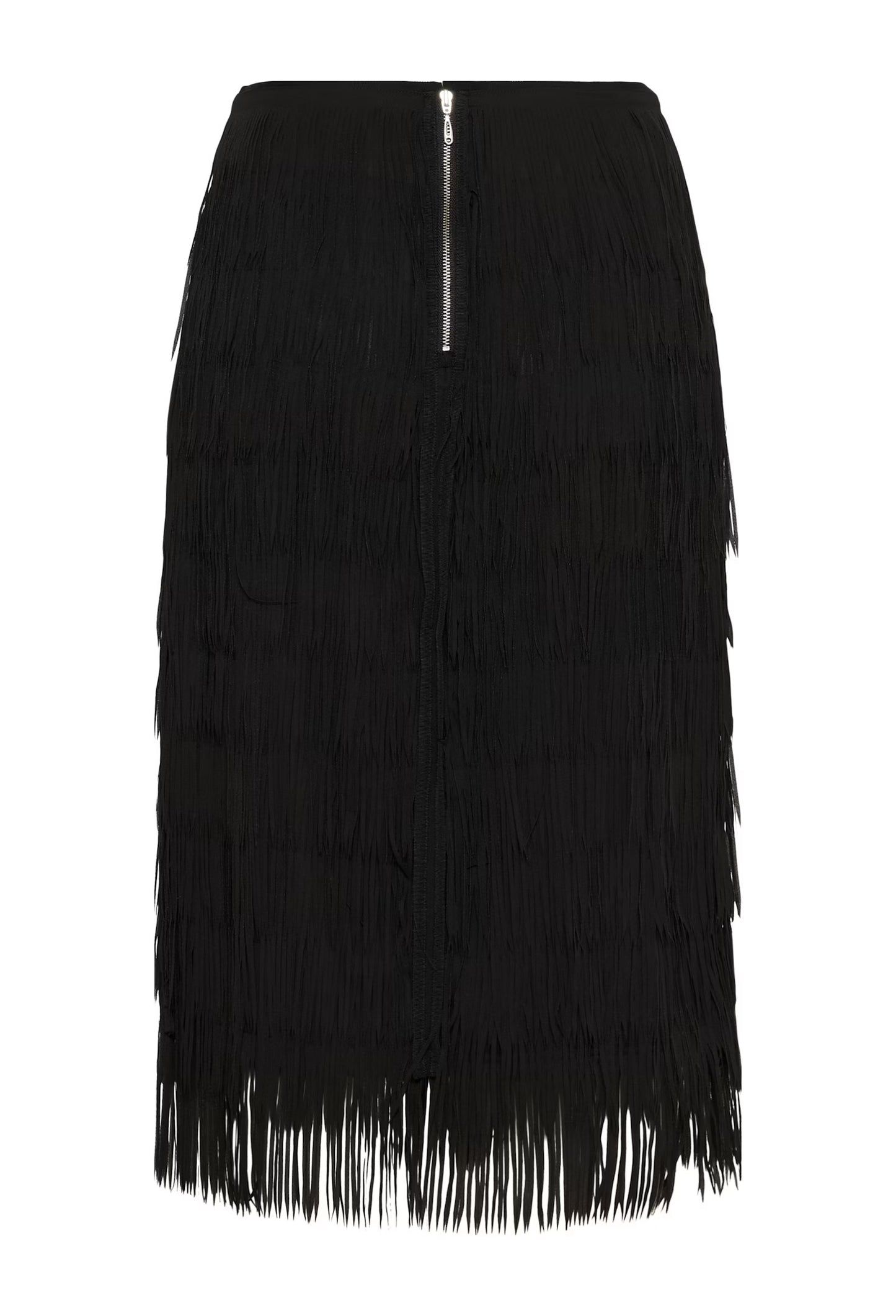 Part Two Viora Black Tassel Skirt