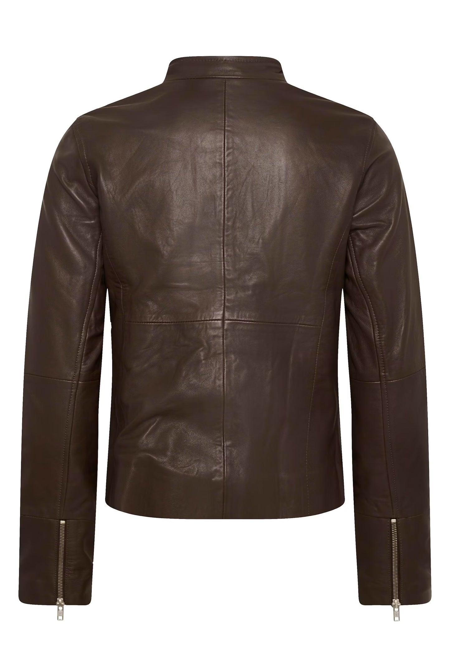 Part Two Frances Leather Jacket -Mole