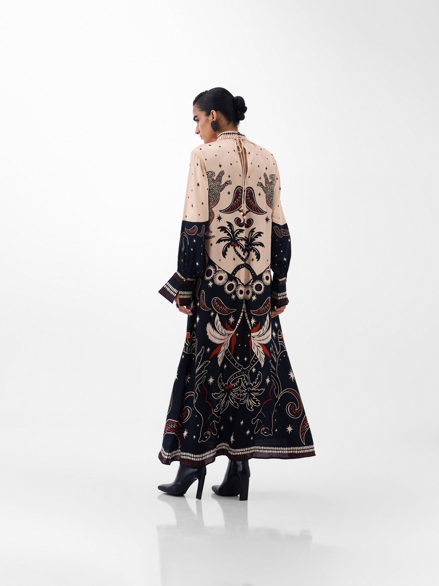 NOIB Amber Maxi Dress-Nocturnal Jungle