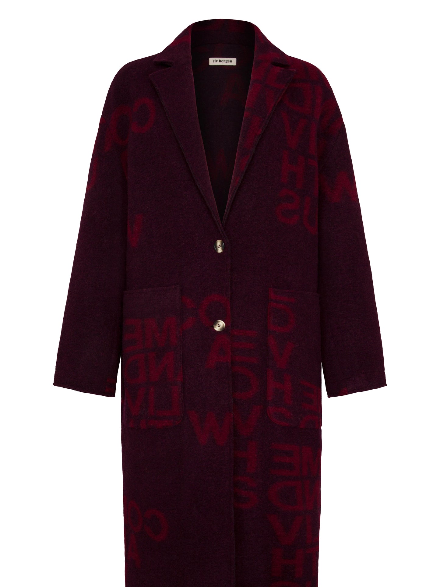Liv Bergen Iceland Bordeaux & Wine Coat