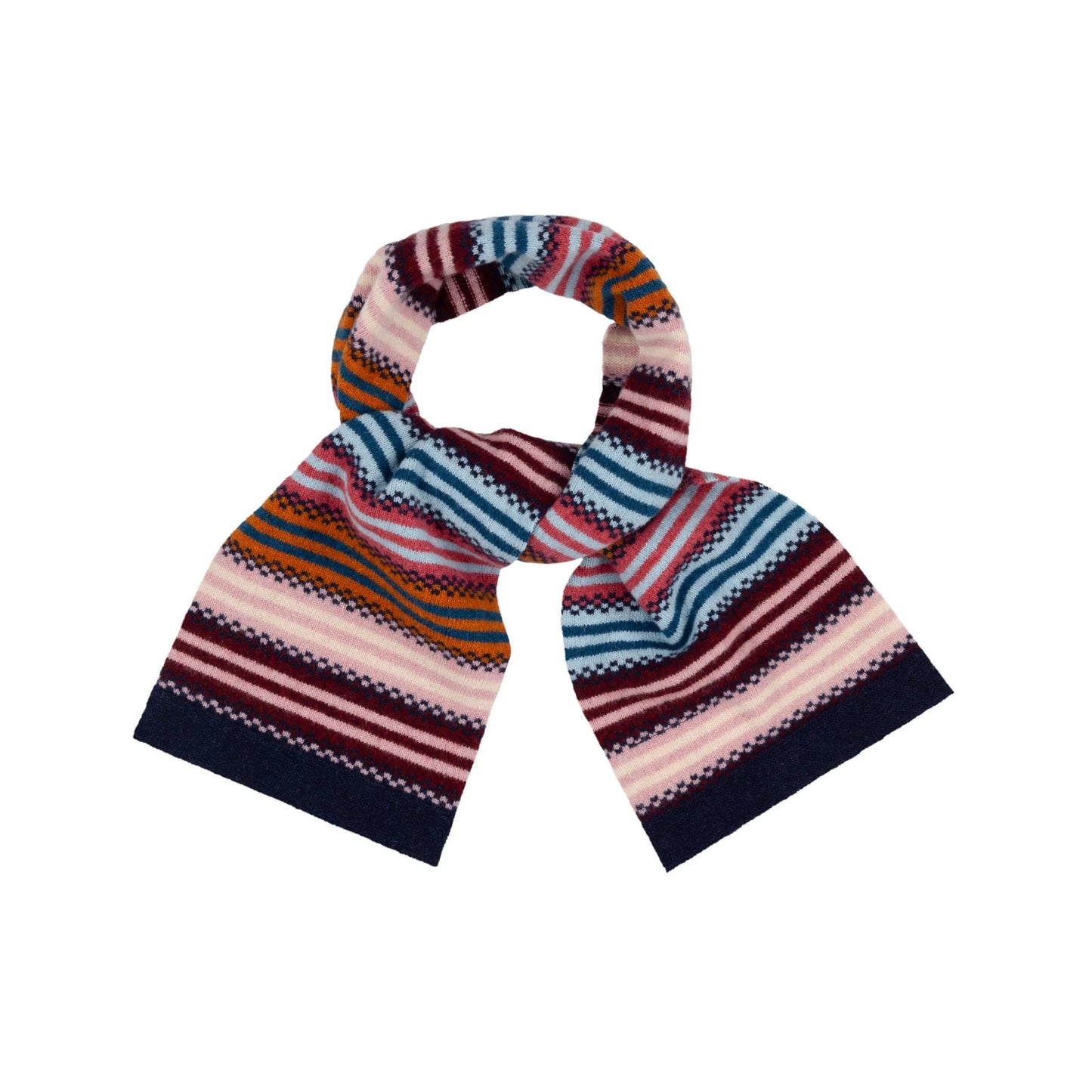Quinton+Chadwick Small Stripe Scarf-Autumn Berry