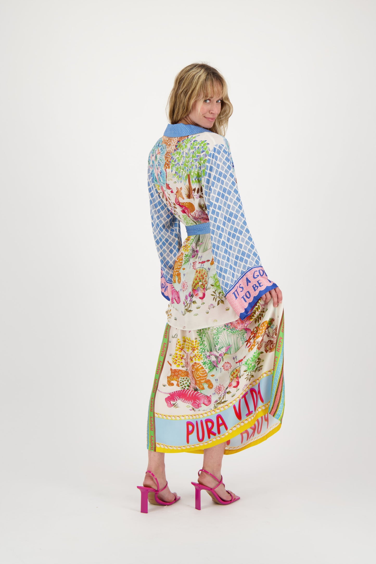 Me369 Vanessa Midi Skirt Pure Vida