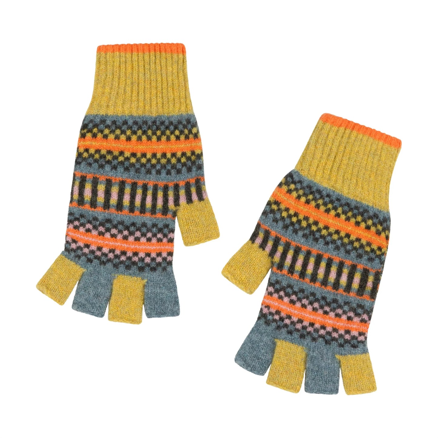 Quinton+Chadwick Patterned Fingerless Gloves-Meadow Patch