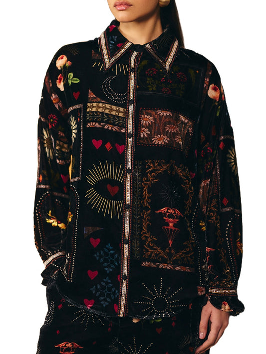 NOIB Aria Velvet Shirt