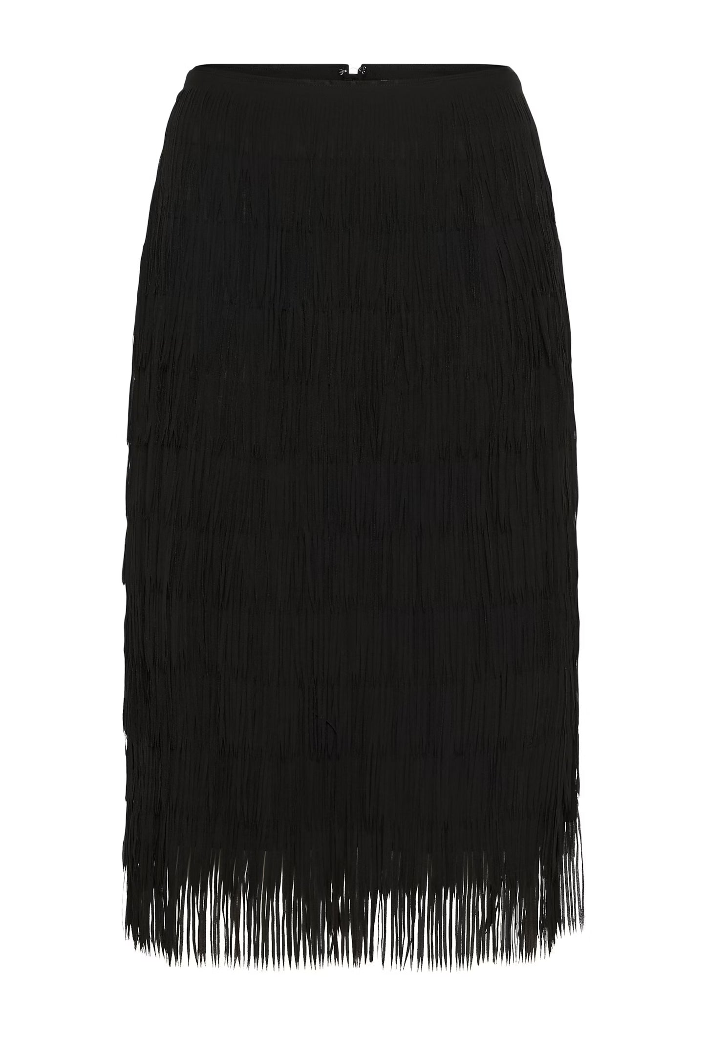 Part Two Viora Black Tassel Skirt