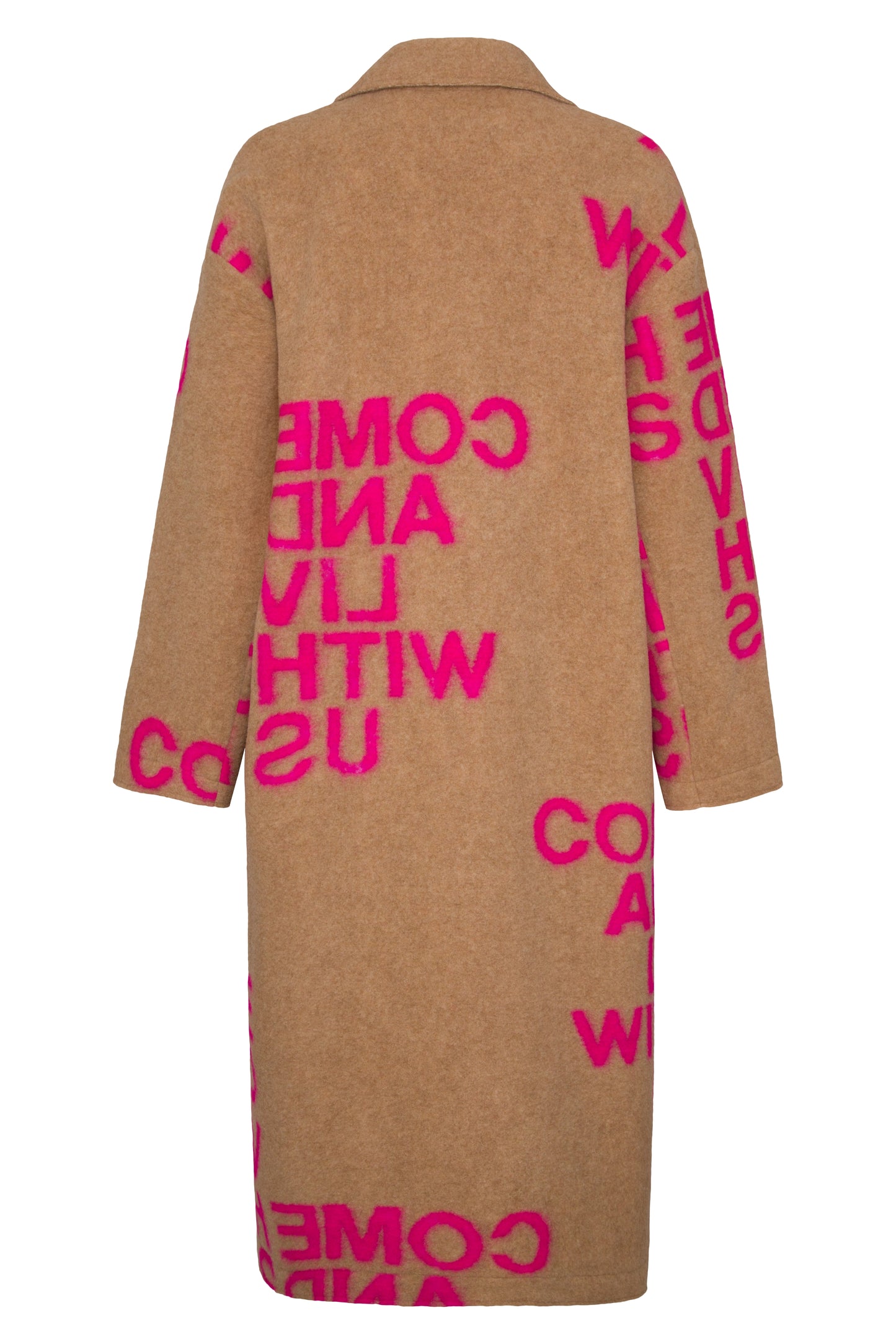 Liv Bergen Iceland Coat Camel & Pink