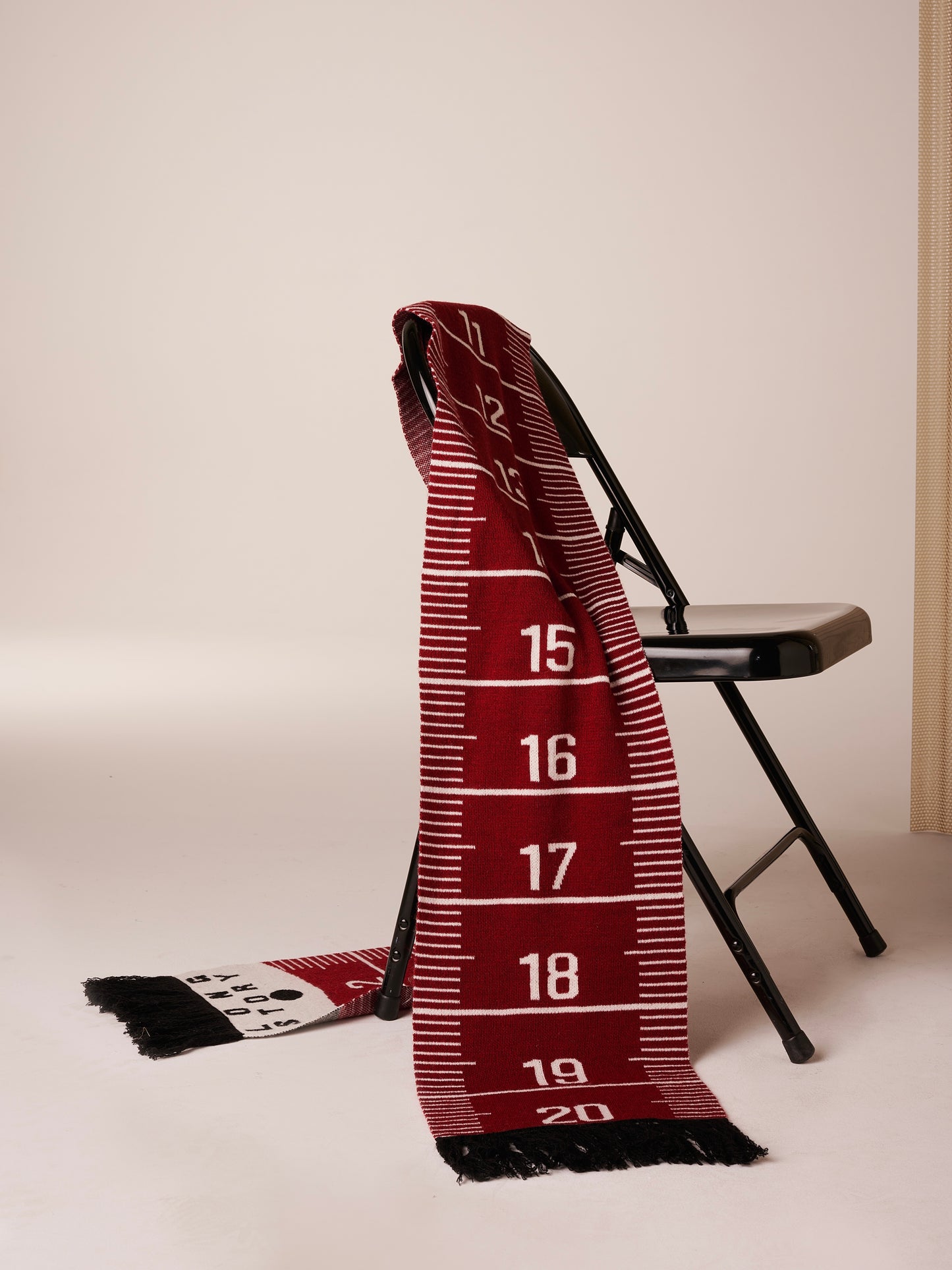 Liv Bergen Ruler Scarf-Bordeaux
