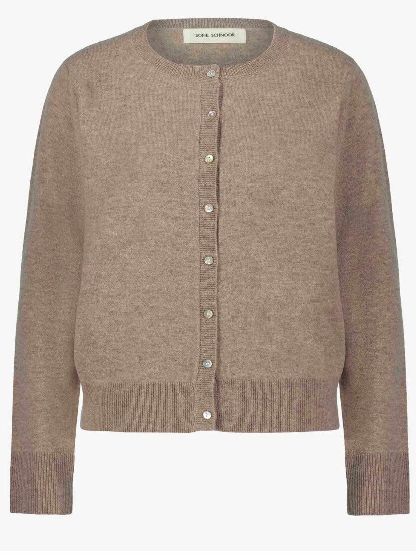 Sofie Schnoor Cisse Cardigan Brown Melange
