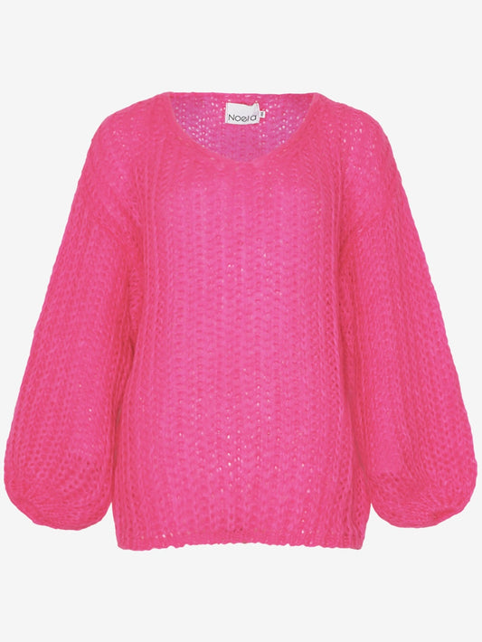 Noella Joseph Knit Sweater-Bright Pink