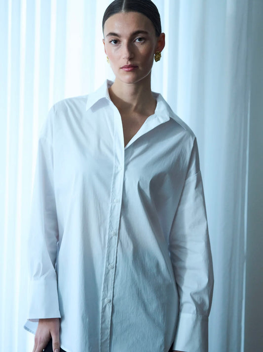 Pieszak Nyla White Poplin Shirt