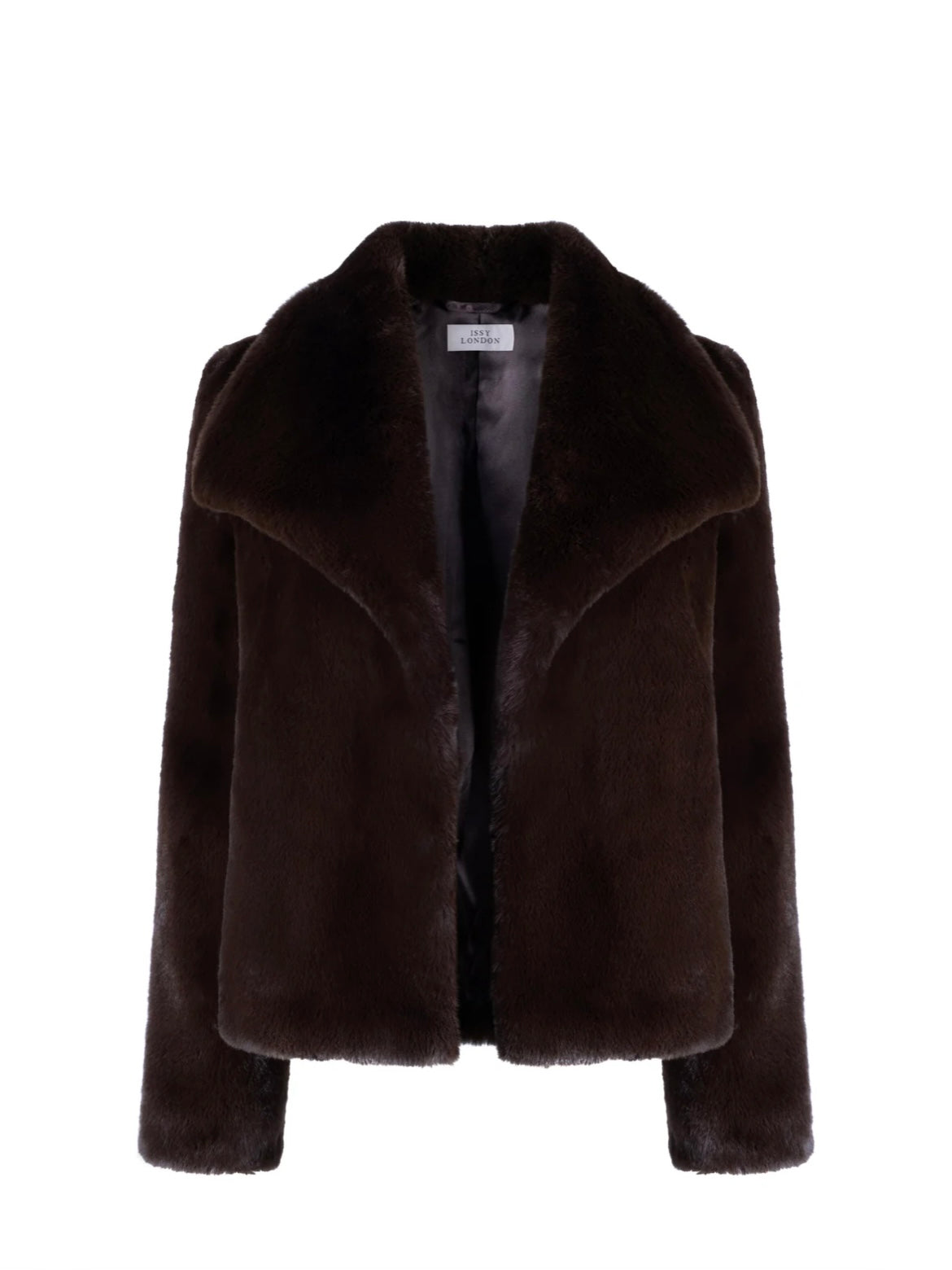 Issy London Gemma Luxe Pile Faux Fur Chocolate