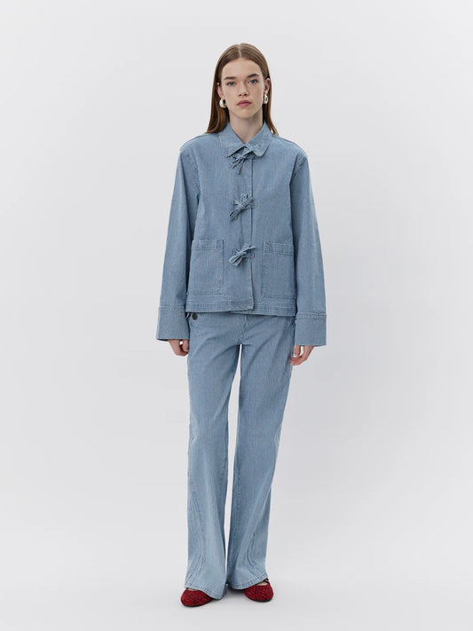 Sofie Schnoor Blue Striped Trousers