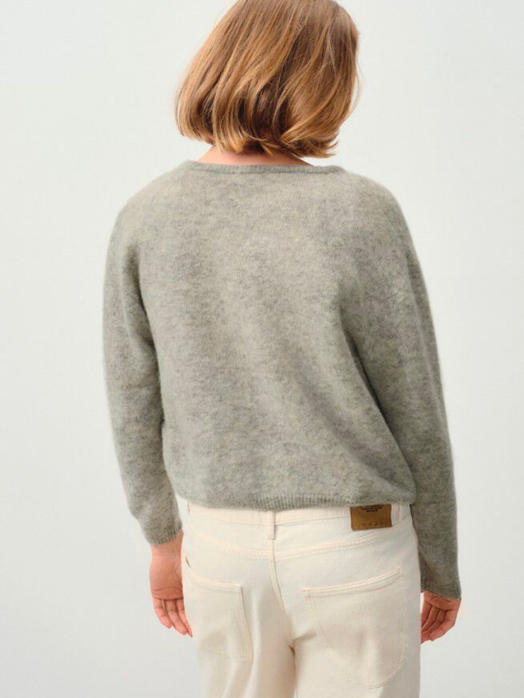 American Vintage Vitow Cardigan Light Grey Melange
