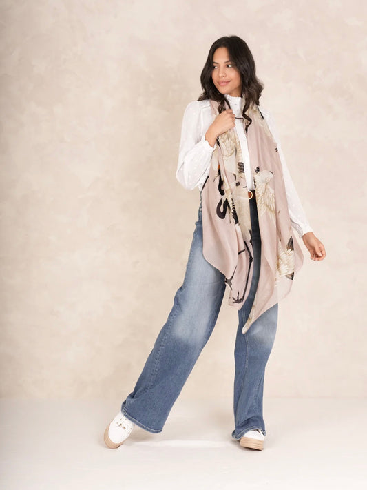 One Hundred Stars Scarf Stork Pink