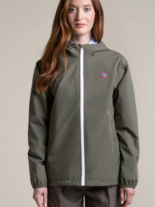 Flotte Passy Short Raincoat-Khaki