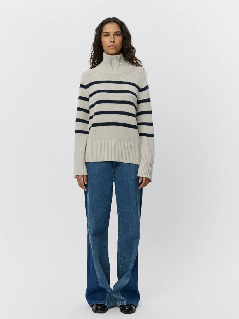 Sofie Schnoor Margaret Sweater Grey Striped