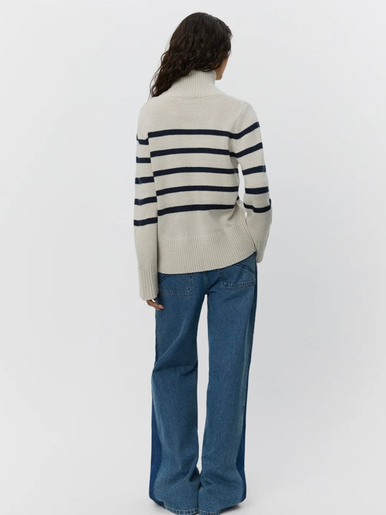 Sofie Schnoor Margaret Sweater Grey Striped