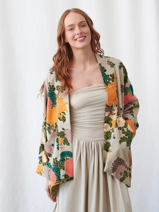 One Hundred Stars Jacquard Putty Pocket Jacket