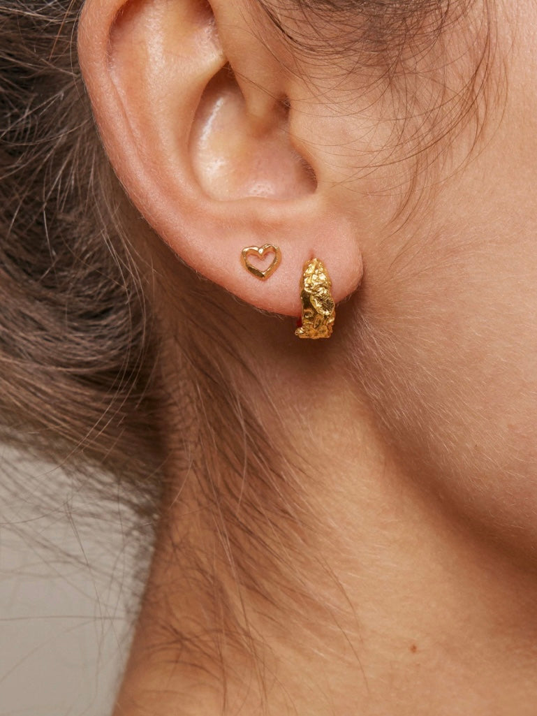 Enamel Copenhagen Organic Heart Studs