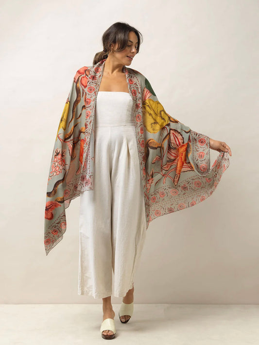 One Hundred Stars Scarf Joy Grey