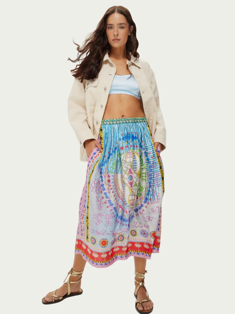 Me369 Vanessa Skirt Runic Whisper