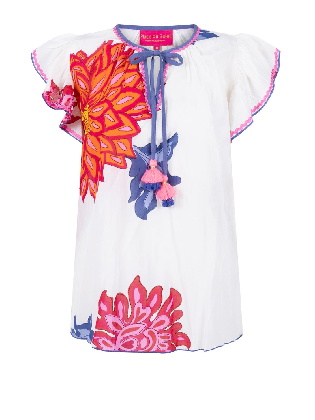 Place du Soleil Flower Print Top
