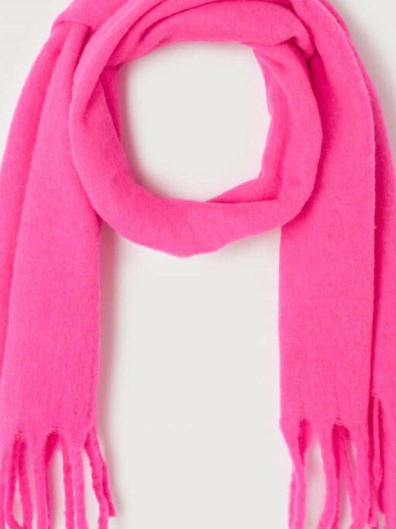 American Vintage Zinaco Scarf Fluro Pink