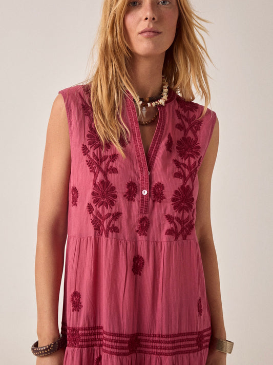 Maison Hotel Lili Sleeveless Dress -Framboise