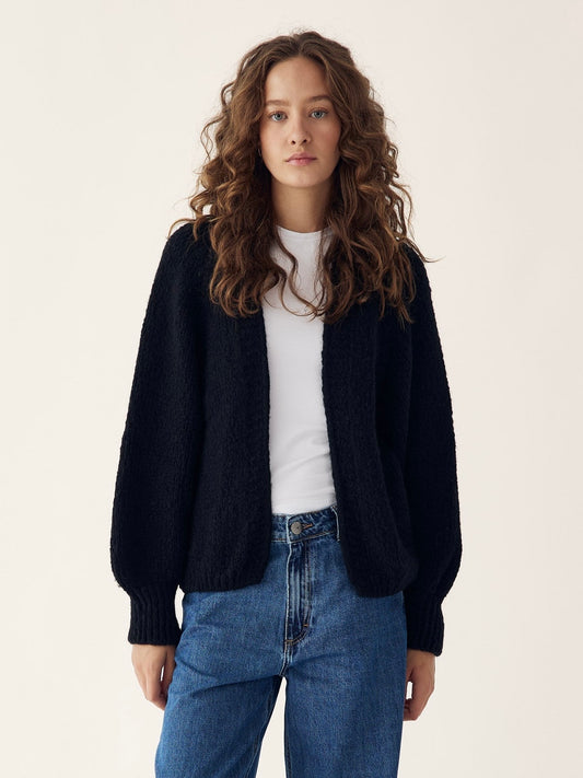 Noella Fora Knit Cardigan Black