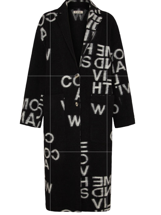 Liv Bergen Iceland Black & Cream Coat