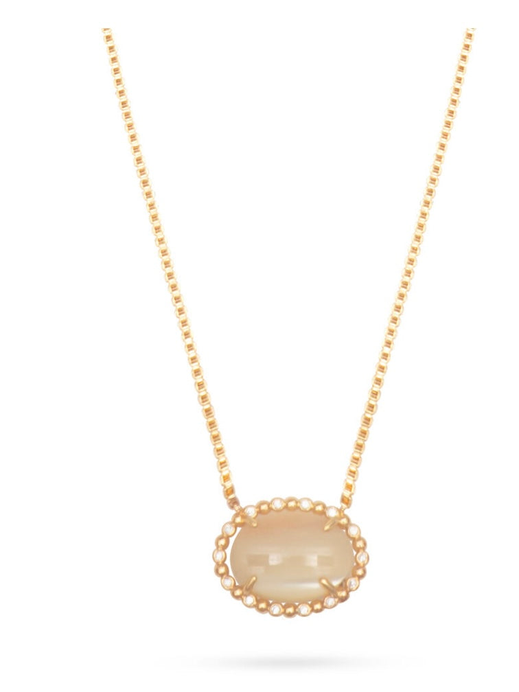Talis Chains Button Choker Mother of Pearl