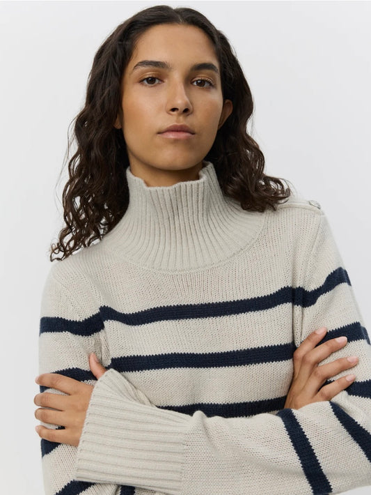 Sofie Schnoor Margaret Sweater Grey Striped