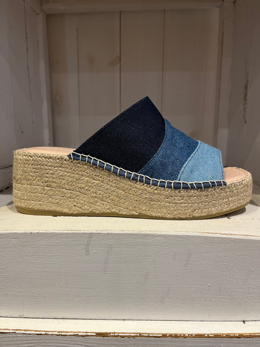 Macarena Anisa Espadrille Wedge Denim