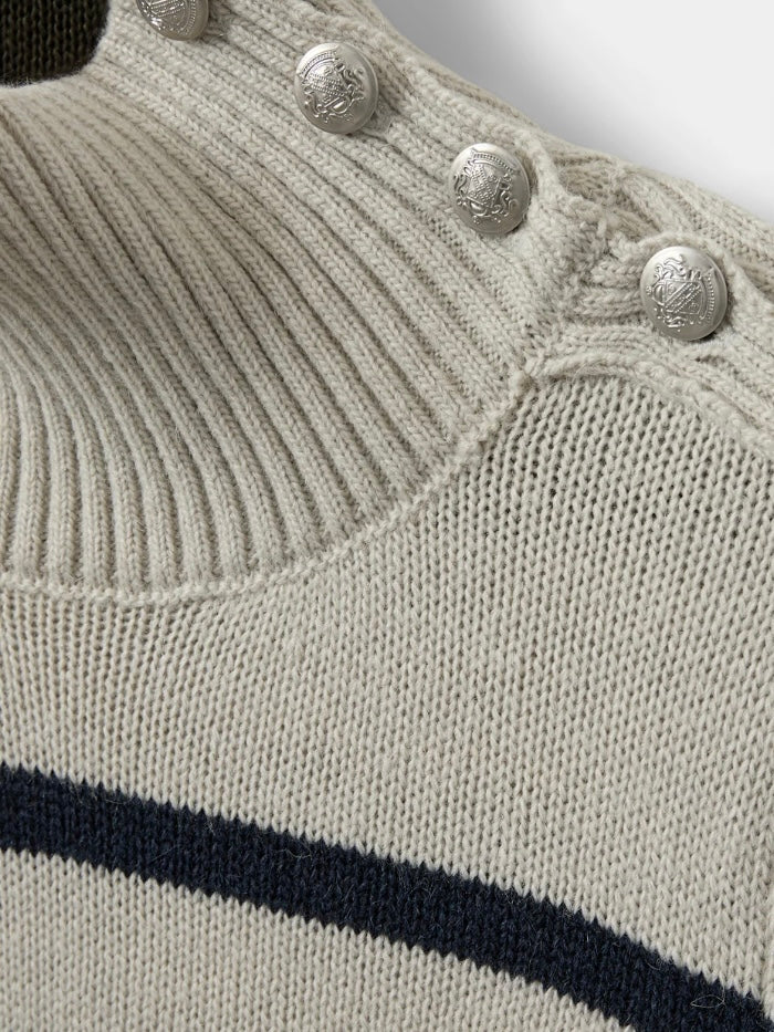 Sofie Schnoor Margaret Sweater Grey Striped
