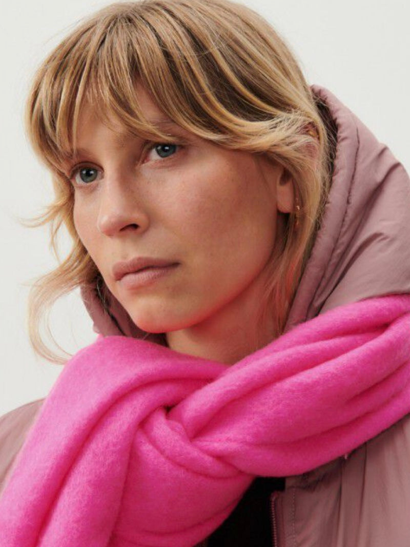 American Vintage Zinaco Scarf Fluro Pink
