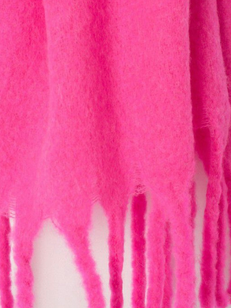 American Vintage Zinaco Scarf Fluro Pink