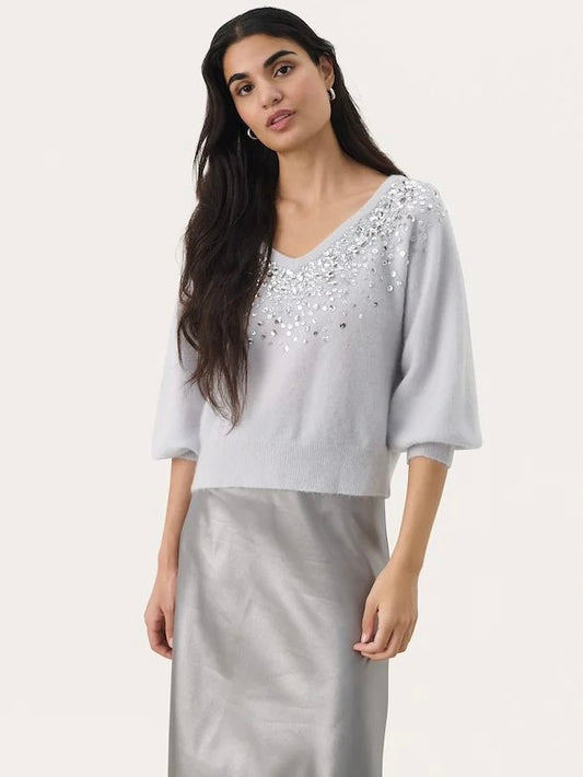 Part Two Malan Sequin Jumper Plein Air
