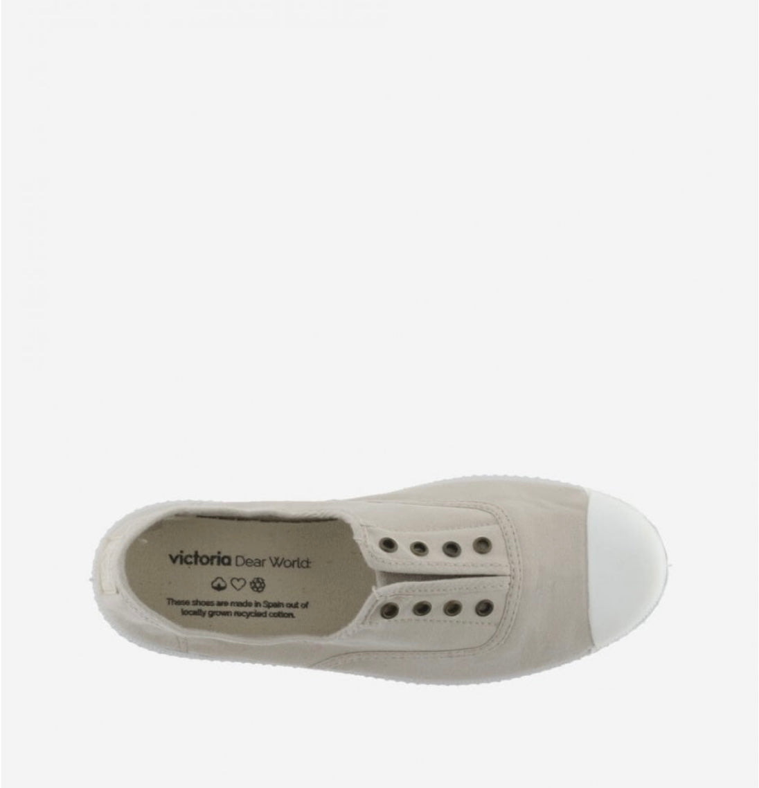 Victoria No-lace organic cotton pump-Helio