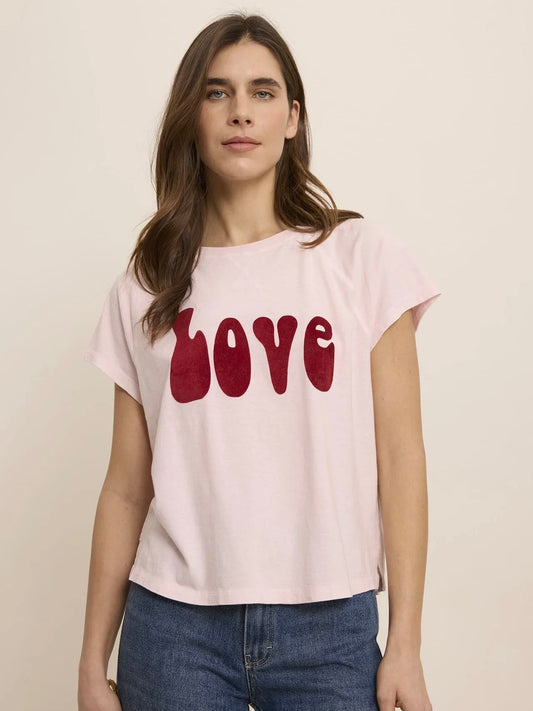 FIVE Love T Shirt -Baby Pink