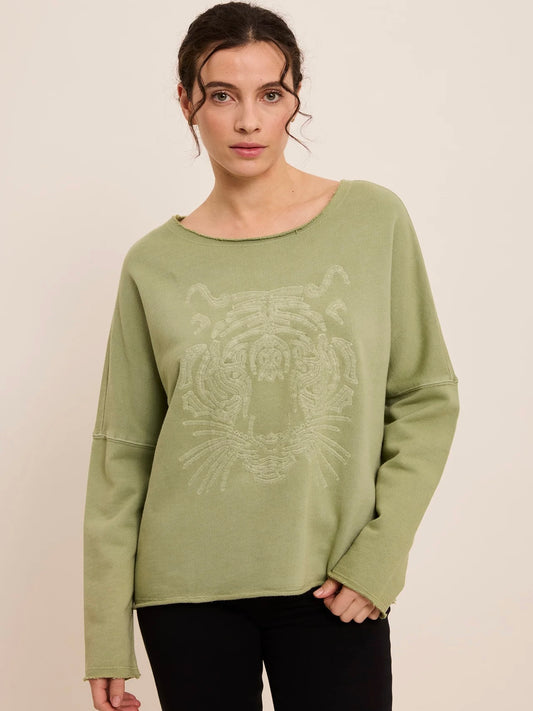 Five Khaki Tiger Sweatshirt