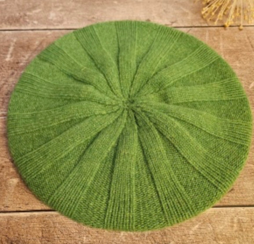 Eribe Bowden Rib Beret -Watercress