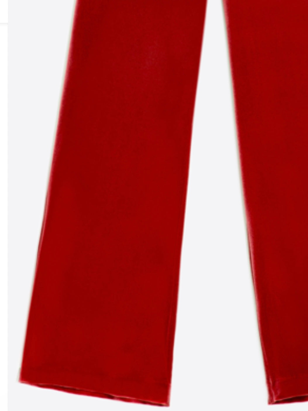 Vilagallo Red Velvet Trousers