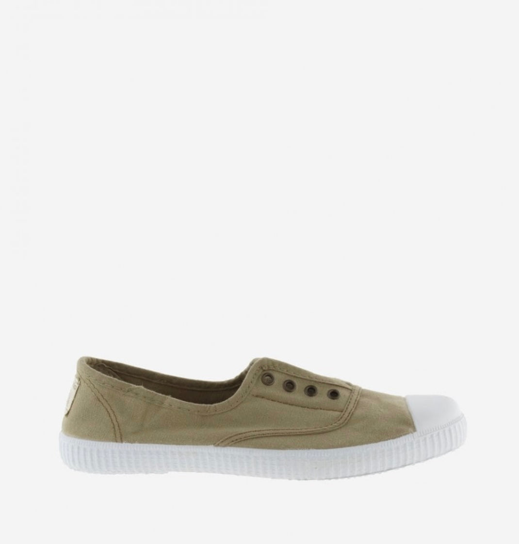 Victoria No-lace organic cotton pump-Laurel