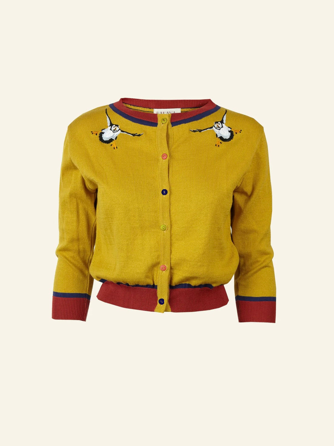 Palava Vera Cardigan Mustard Puffin