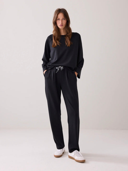 Summum Scuba Trousers with Pinstripe