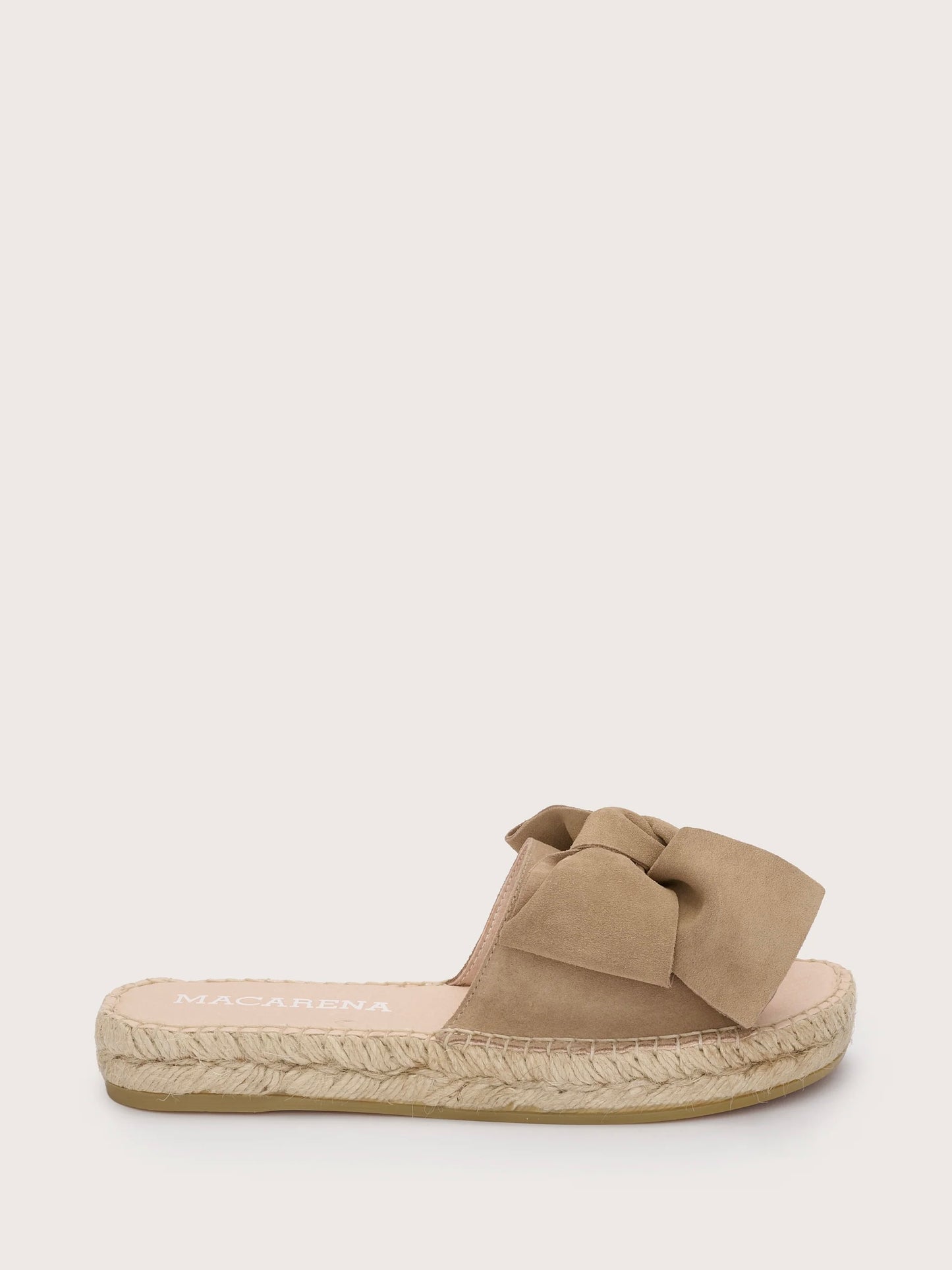 Macarena Cleo Bow Slider-Taupe