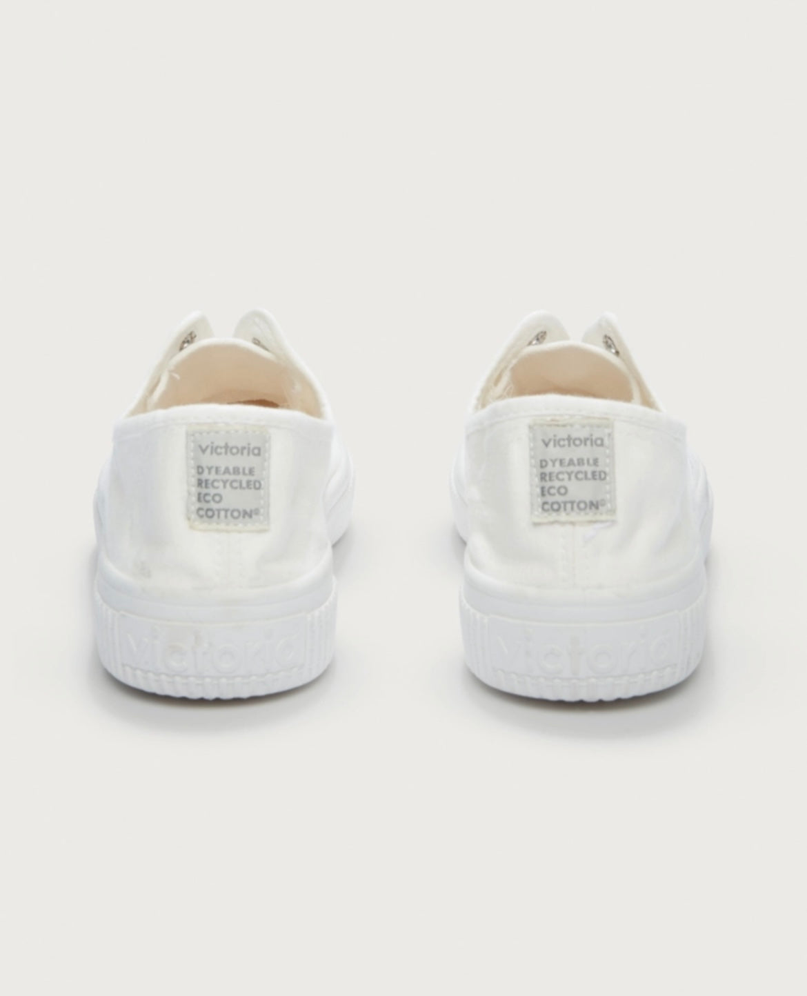 Victoria Lona Flatform Plimsolls Blanco