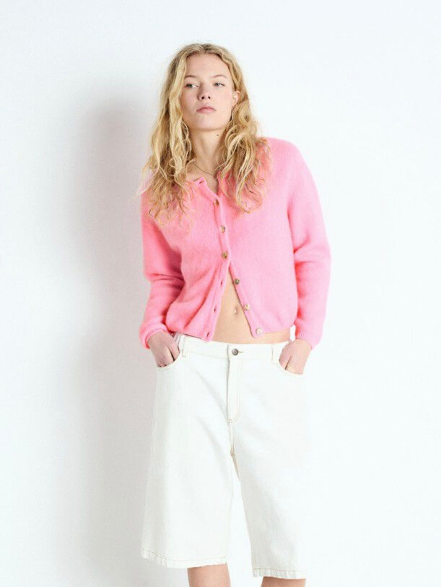 American Vintage Vitow Cardigan-Pink melange
