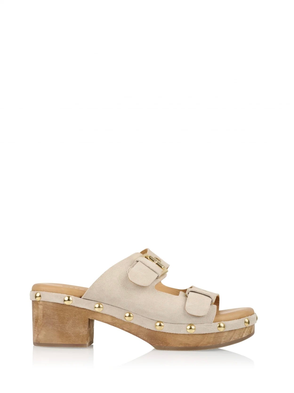 DWARS Sevilla Suede Heels Sand